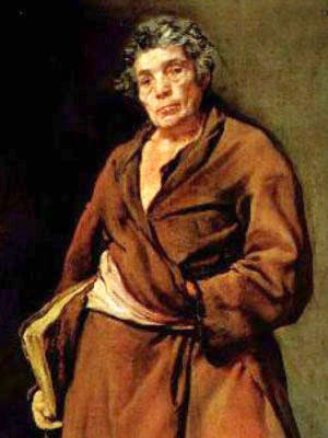Езоп, байкар. Портрет Езопа з книгою роботи іспанського художника Дієго Веласкеса.