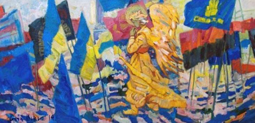 Молитва за Україну. Картина художника Сергія Вовка.