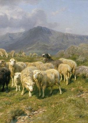 Shepherd of the Pyrenees by Rosa Bonheur, fragment
