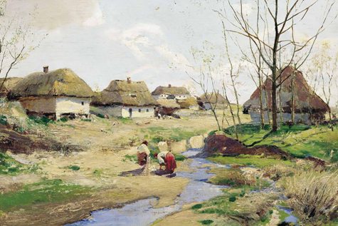 Весняний день в Україні. Картина Сергія Васильківського (1883 р., дерево, олія)​.