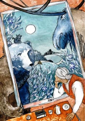 Саша Кочубей. Володарка лісу. Дитяче оповідання. Ілюстрація Андрія і Діни Нечаєвських