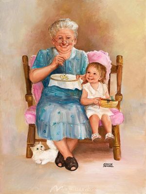 Grandma. Painting by Dianne Dengel