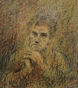  Портрет Григора Тютюнника роботи художника Якима Левича.