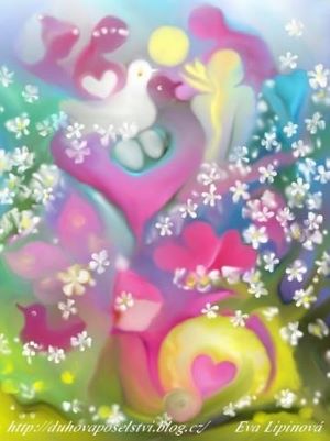 Painting by Eva Lipinova. Painting by Eva Lipinova.