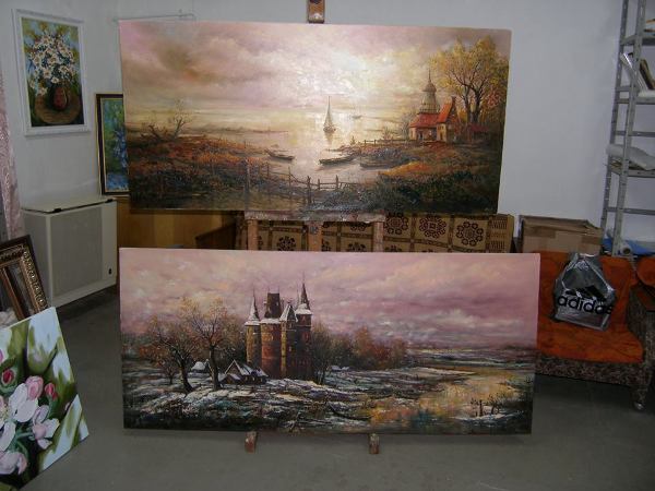 Костянтин Степанюк, відомий художник-пейзажист з Рівного. Онлайн-галерея. Майстерня. 