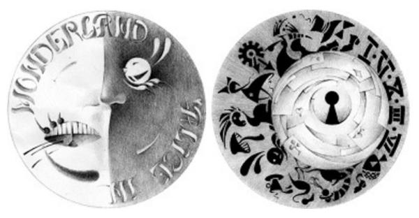 Марина Куц. Дизайн монет. Аліса у Країні Чудес.