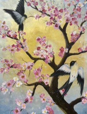 Весна Ластівок. Художниця Анна Чекусь.