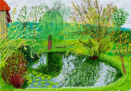 Spring. Painting by David Hockney. 