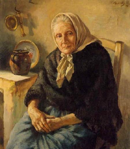 Grandmother Artwork By George Owen Wynne Apperley Hand