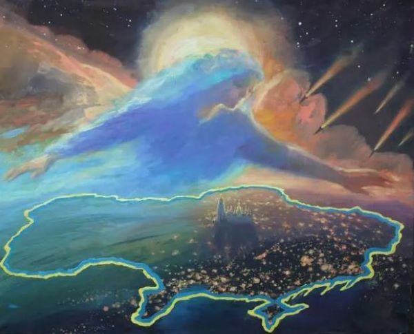 Покров Оранти (Богині Матері) над Україною. Картина  Самойлик Олени. 