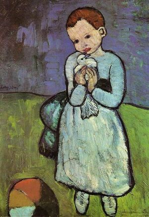 Child with a Dove. Painting by Pablo Picasso.