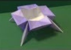 Орігамі: коробочка для ладану на Великдень з паперу