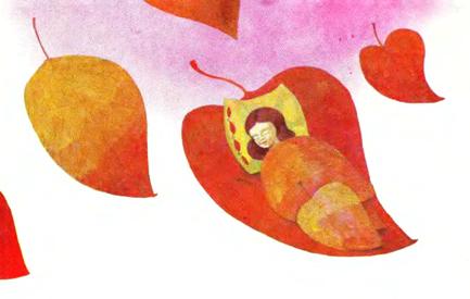 Андрій Малишко, Перепілка, збірка віршів для дітей, Малюнки Едуарда Колесова, вірш Осіннє листя