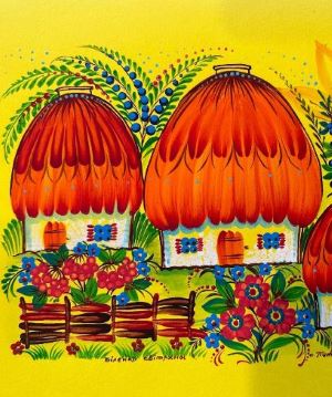 Петриківський розпис.  Робота Біленко С.М. 