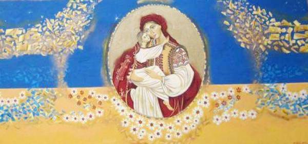 Мати Божа Небесної сотні - картина Алєксєя Марачкіна (Білорусь).