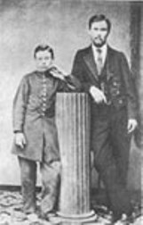 Іван Карпенко-Карий і Микола Садовський. Фото 1868 року, місто Херсон