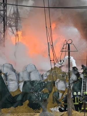A power station in Kharkiv after Russian missile attack (bbc.com).