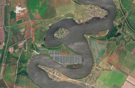 Afanasiivka village, southern Ukraine (June 9, 2023). Please look the extent of the flood after the Kakhovka dam collapse — BBC News.
