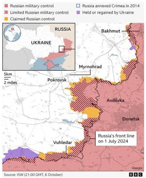 Rhymes about the war in Ukraine: 5 poems by Japanese poetess Kurama about Ukraine’s fierce battle to defend the eastern city of Pokrovsk (2024). Map.