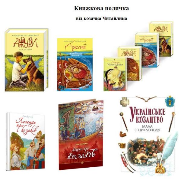 Книжкова поличка від козачка Читайлика