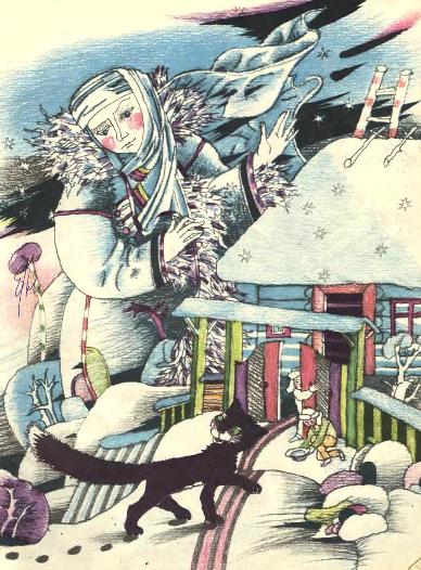 Микола Вінграновський, У Неквапи білі лапи, ілюстрована збірка віршів, читати та завантажити. Вірш Іде кіт через лід
