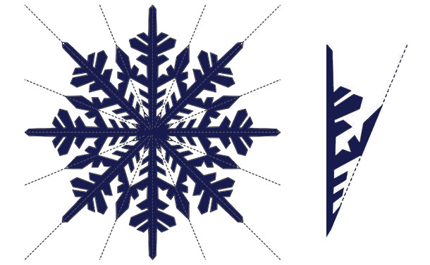 Сніжинки-витинанки до Нового року (завантажити шаблони)