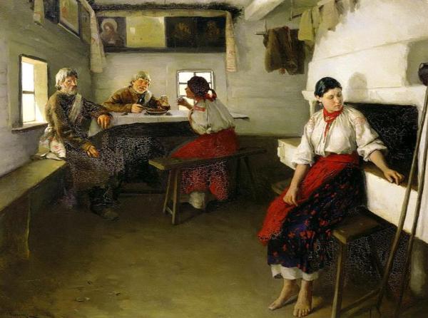 Свати. Картина Миколи Пимоненко (1882).