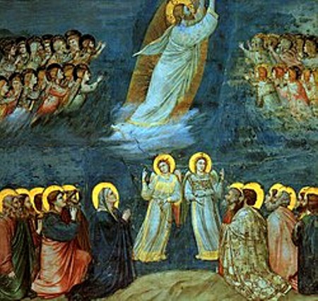 Джотто ді Бондоне (1267—1337). Вознесіння Христа. Капелла Скровені в місті Падуя, Італія.