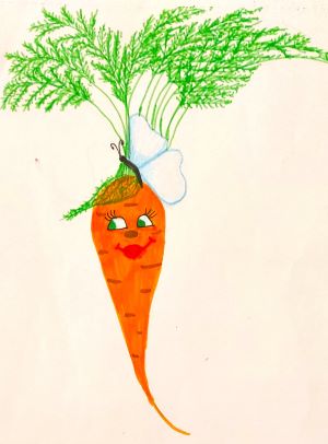 Ніна Колодяжна. Загадки про городину: капуста, чері, томати, помідорів, бурячок, гарбузик, огірок, морквинка (ілюстрації — авторські)