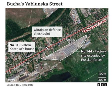 Yablunska Street (map) — BBC News
