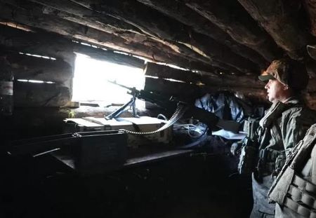 Ukraine war: Inside the fight for the last streets of Bakhmut. In a bunker just outside the city limits, Ukraine's 77th Brigade direct artillery fire to support their infantry — BBC News.