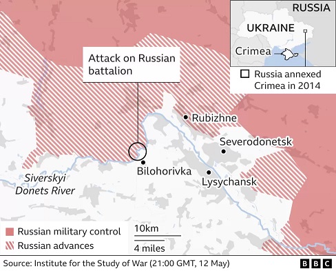  War in Ukraine - map