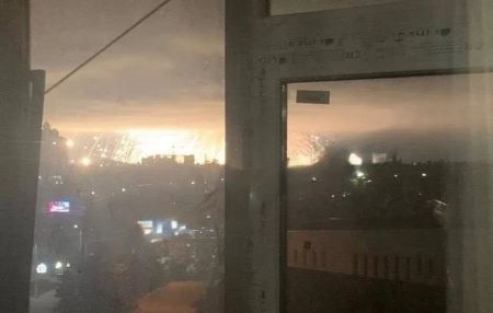 Ukraine war: Russia launches second pre-dawn missile attack in three days. A photo shared online on Monday, verified by the BBC as being in Pavlohrad, showed a fiery skyline.