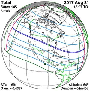 21 серпня (від 18.46 до 00.04 за Київським часом) космічне агенство NASA проведе пряму трансляцію сонячного затемнення